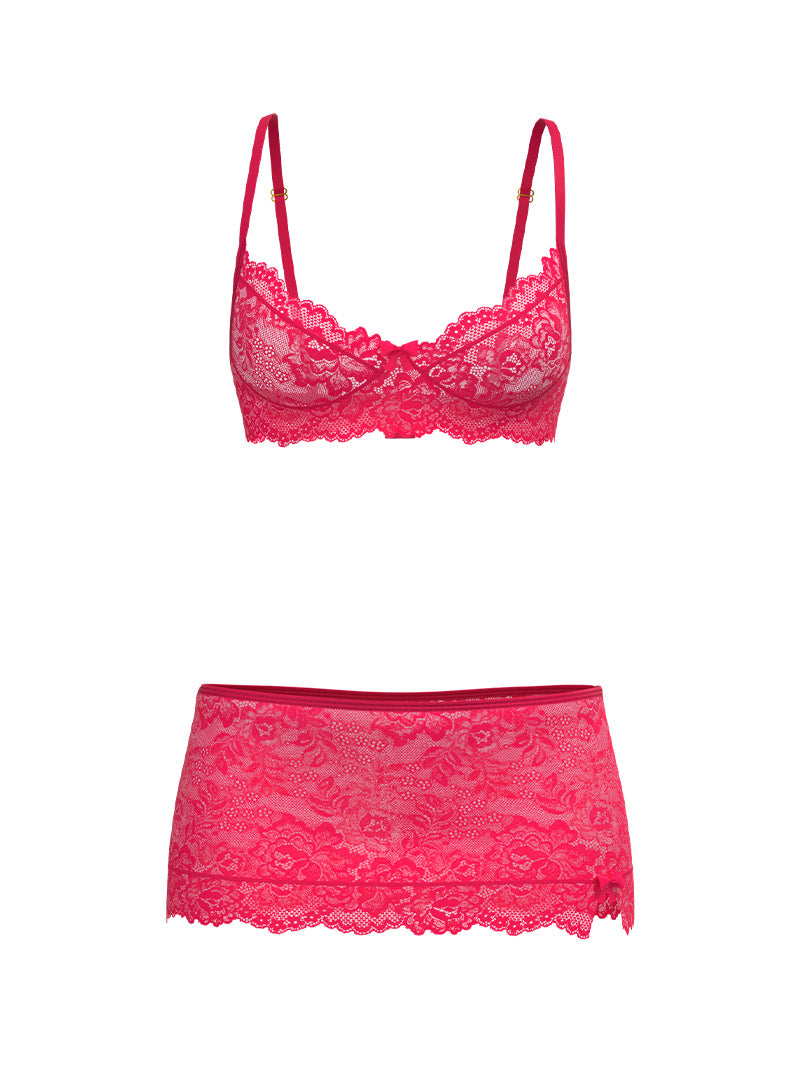 Bra, Skirt & Thong Set